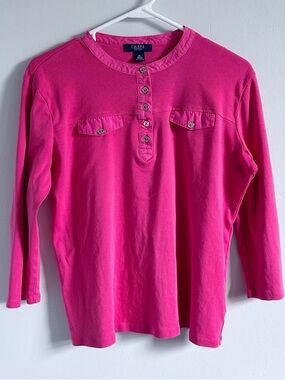 Chaps 3/4 length sleeve Size L